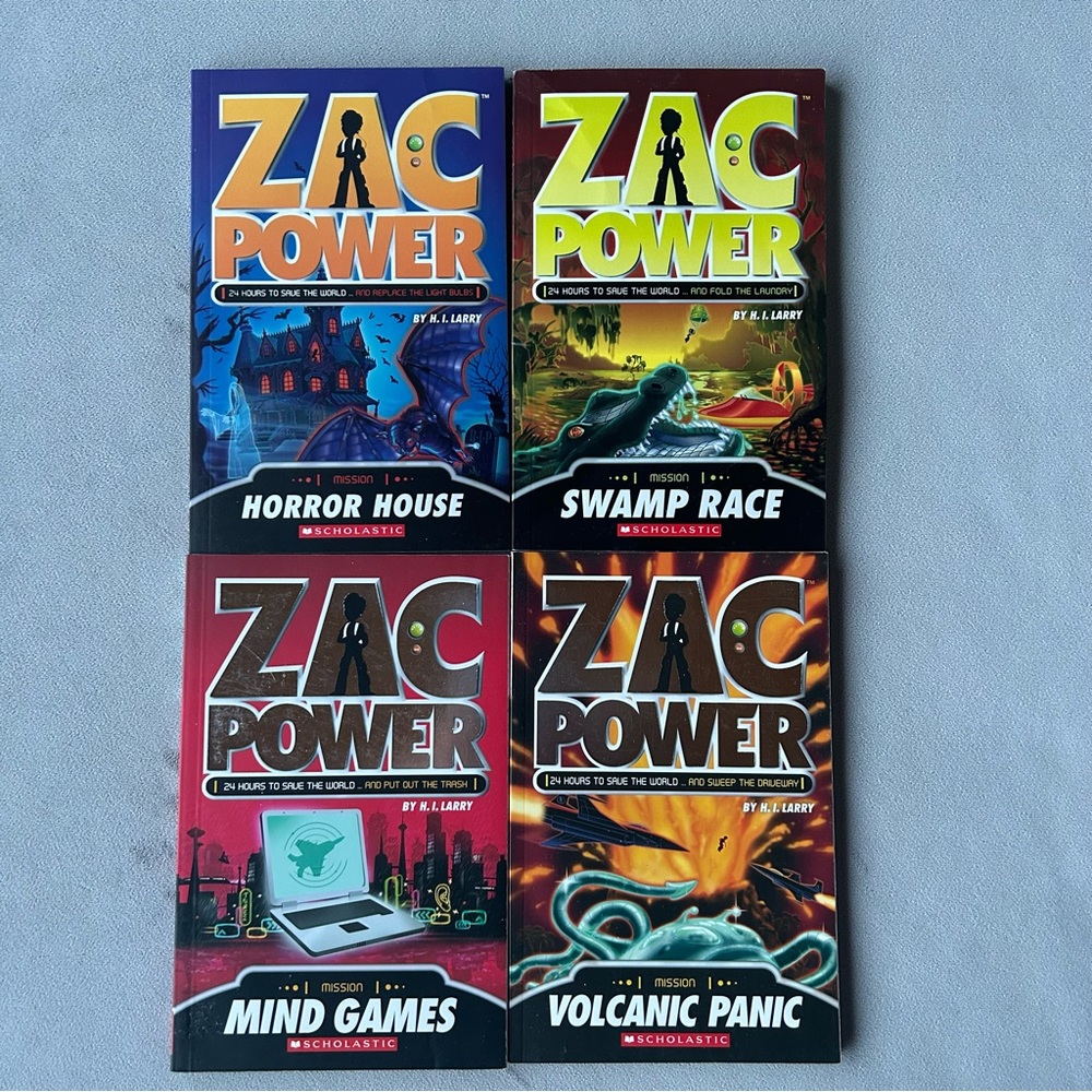 Set of 4 ~ Zac Power ~ Paperbacks